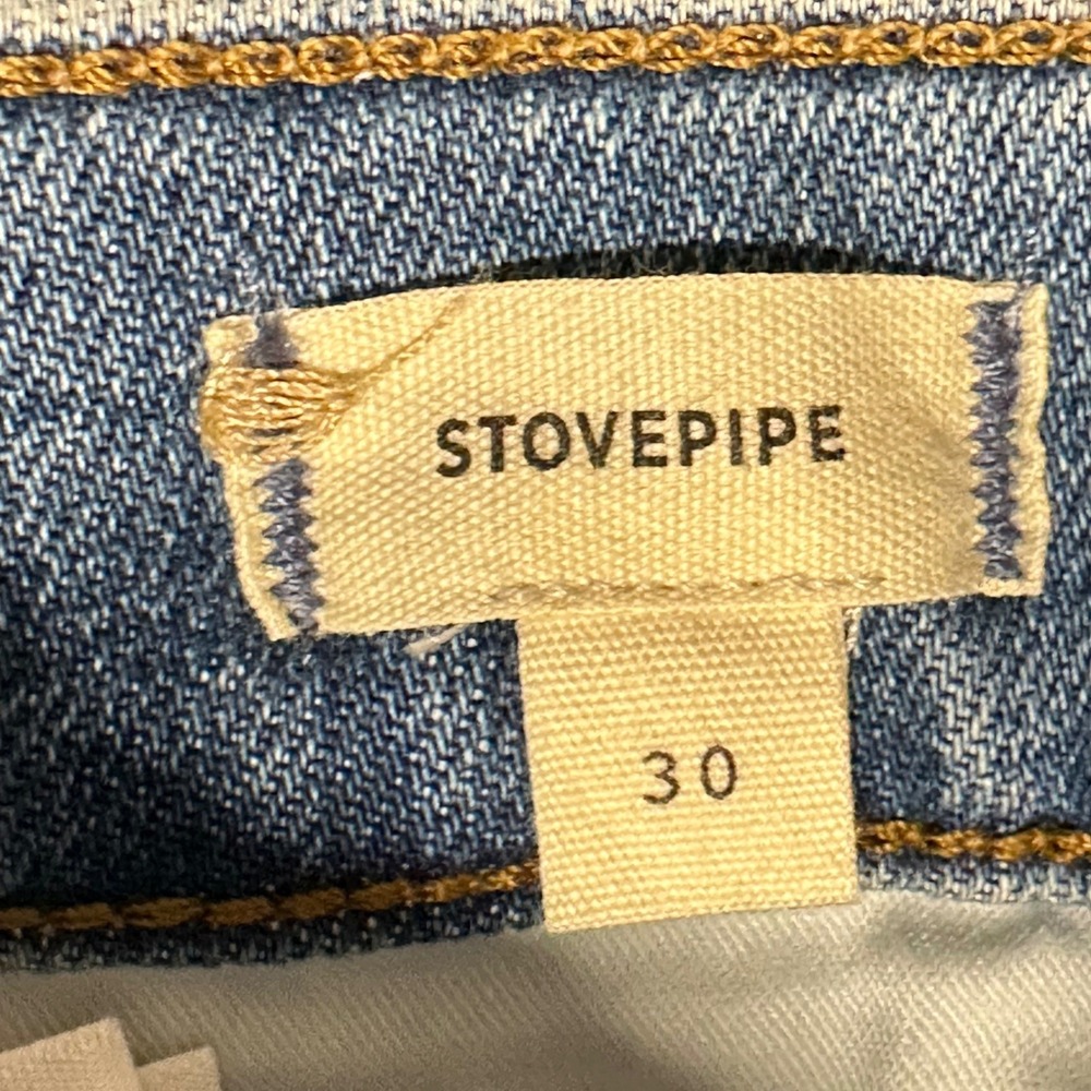 Madewell Stovepipe Jeans Women Blue High Rise Straight Leg Denim Classic 30 - Picture 4 of 8
